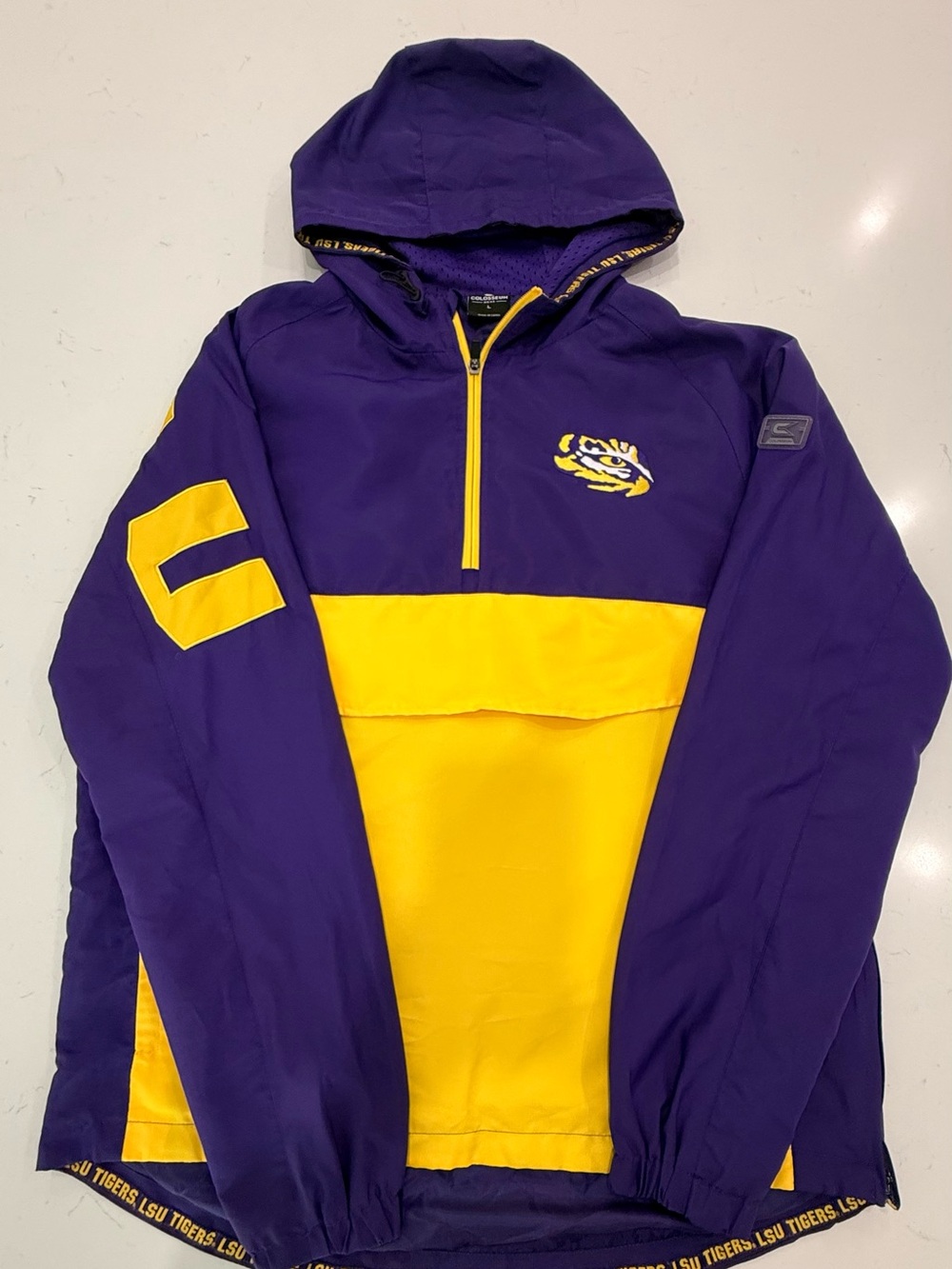 Men's Colosseum Purple LSU Tigers Reloaded Anorak Half-Zip Jacket